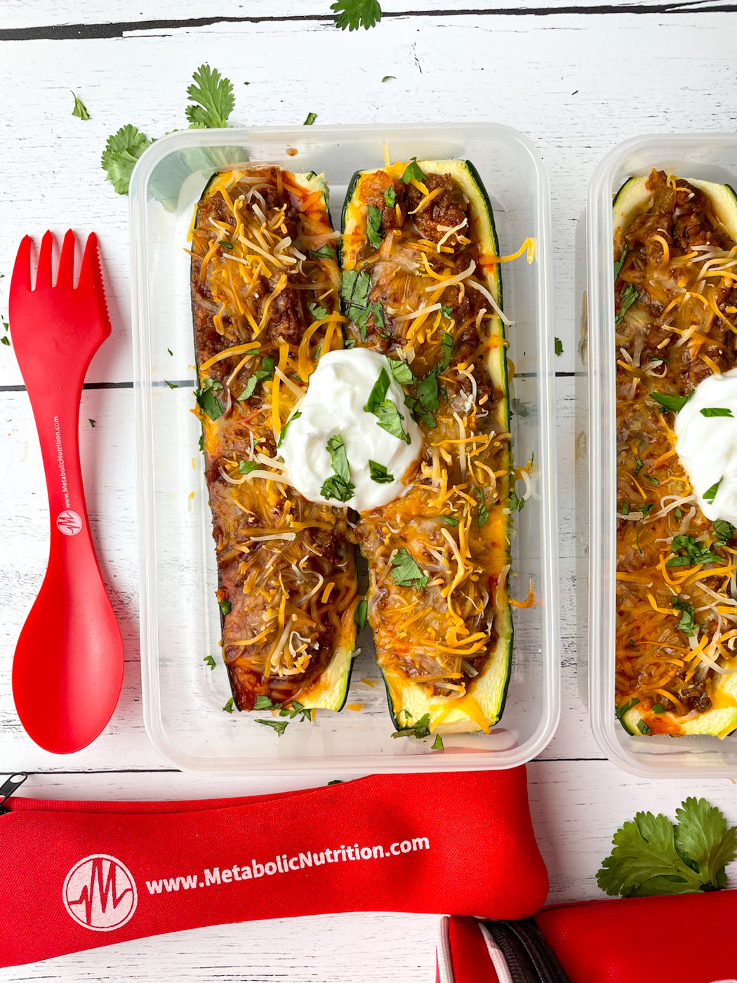 Beef Enchilada Stuffed Zucchini