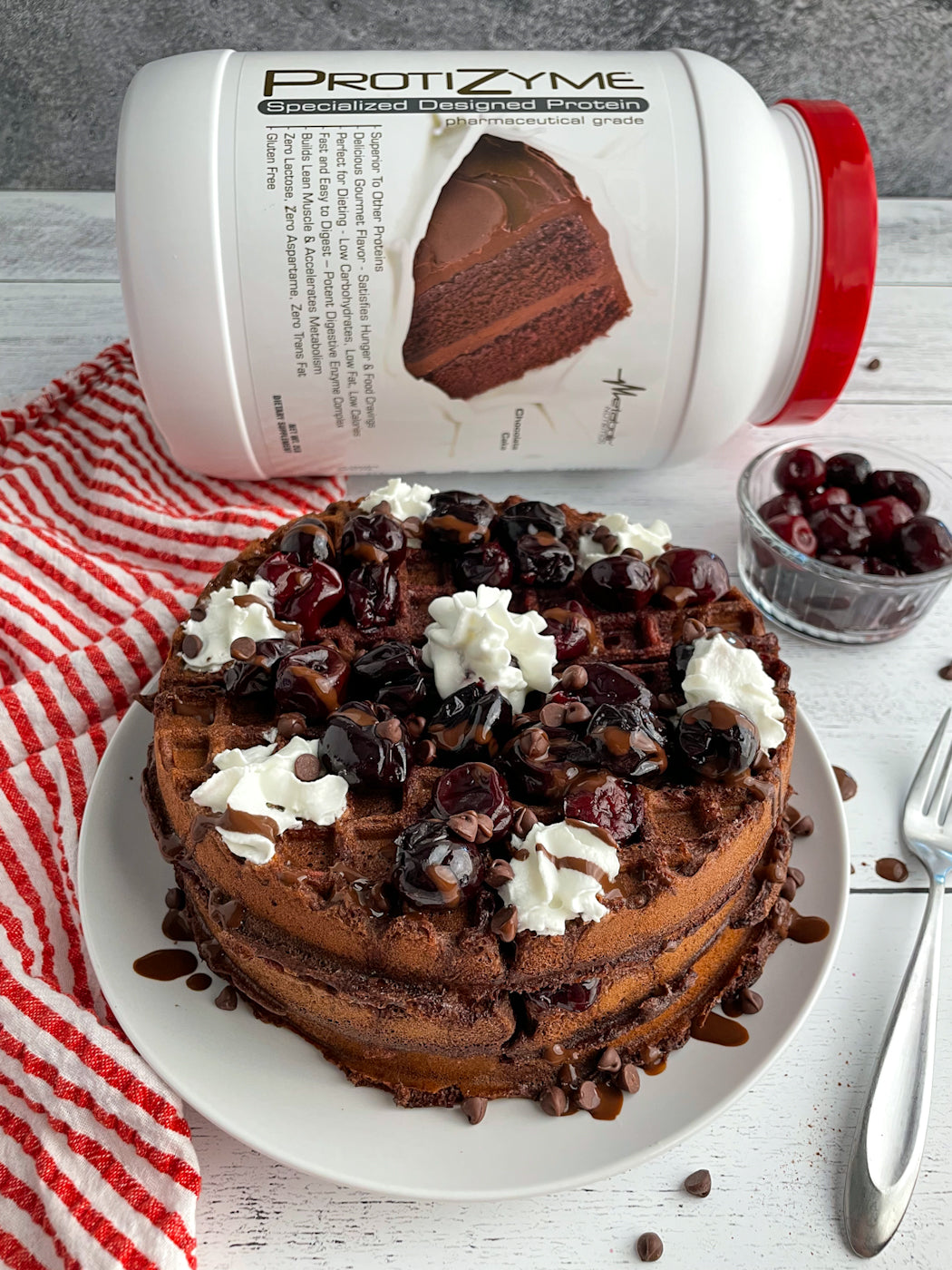 BLACK FOREST PROTEIN WAFFLES
