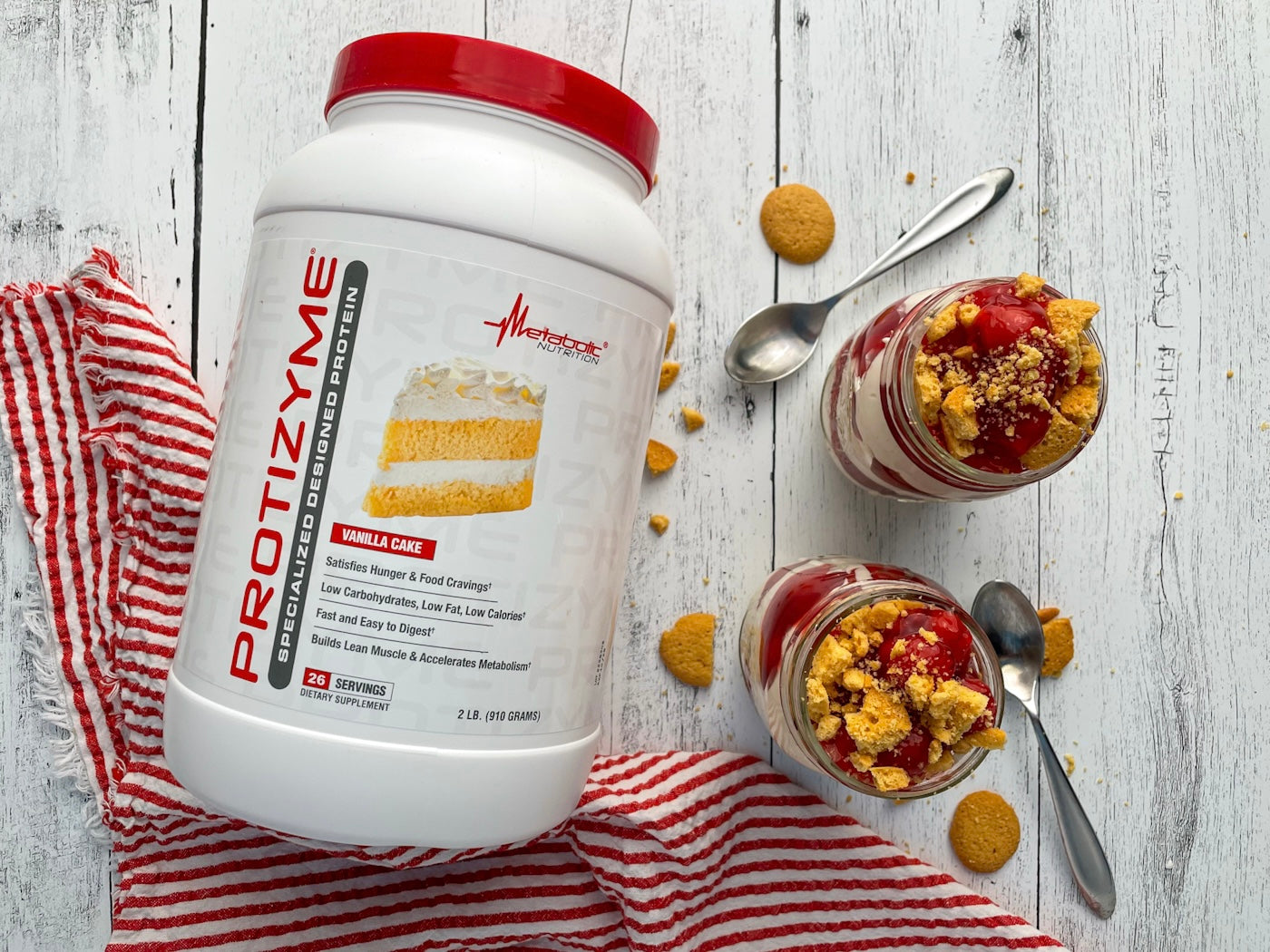 CHERRY CHEESECAKE PROTEIN PARFAITS