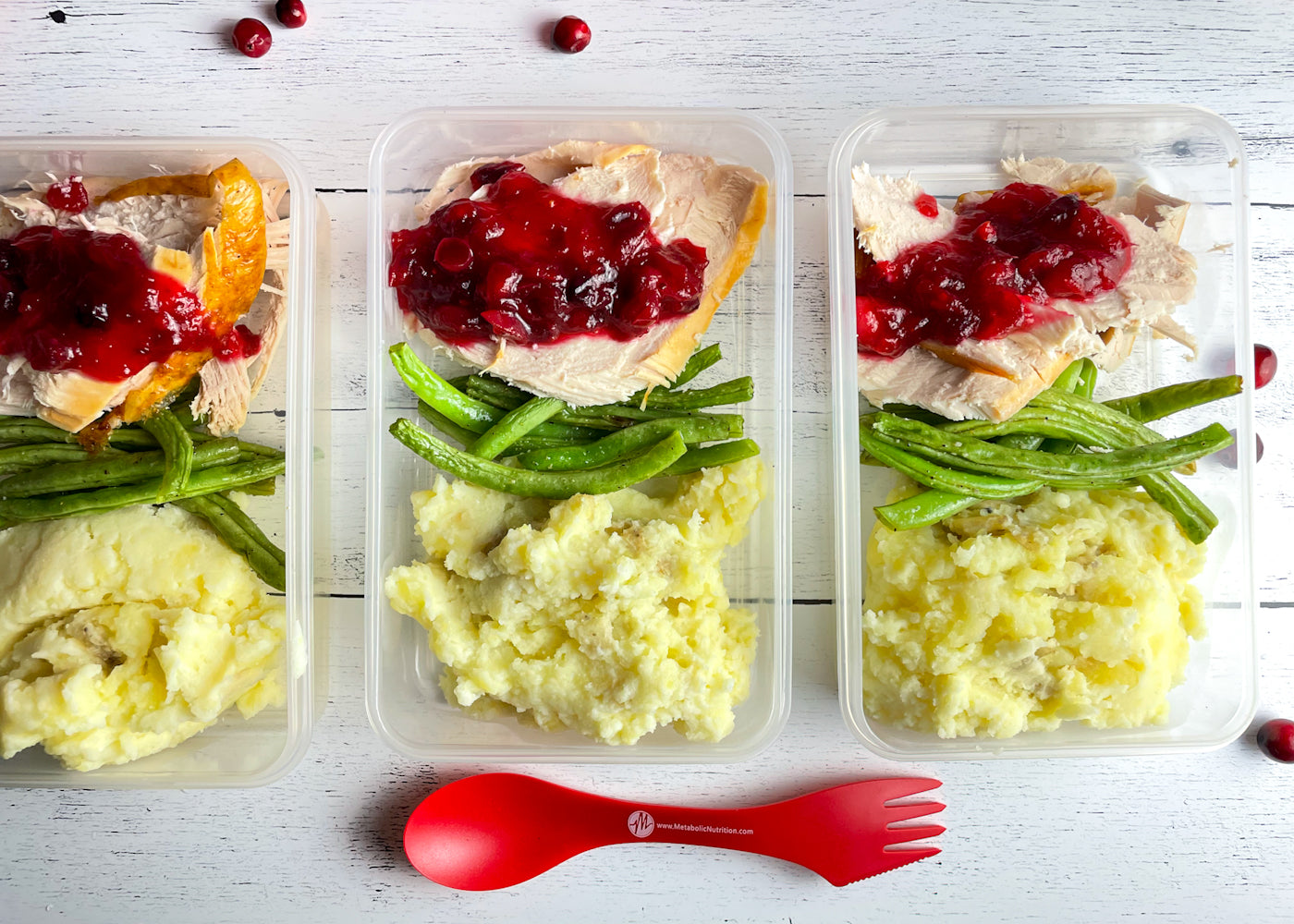 Cranberry Glazed Turkey Mashed Potatoes