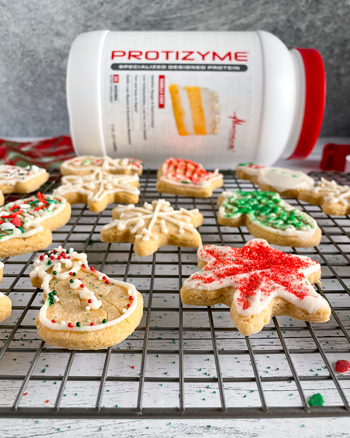 Iced Protein Sugar Cookies
