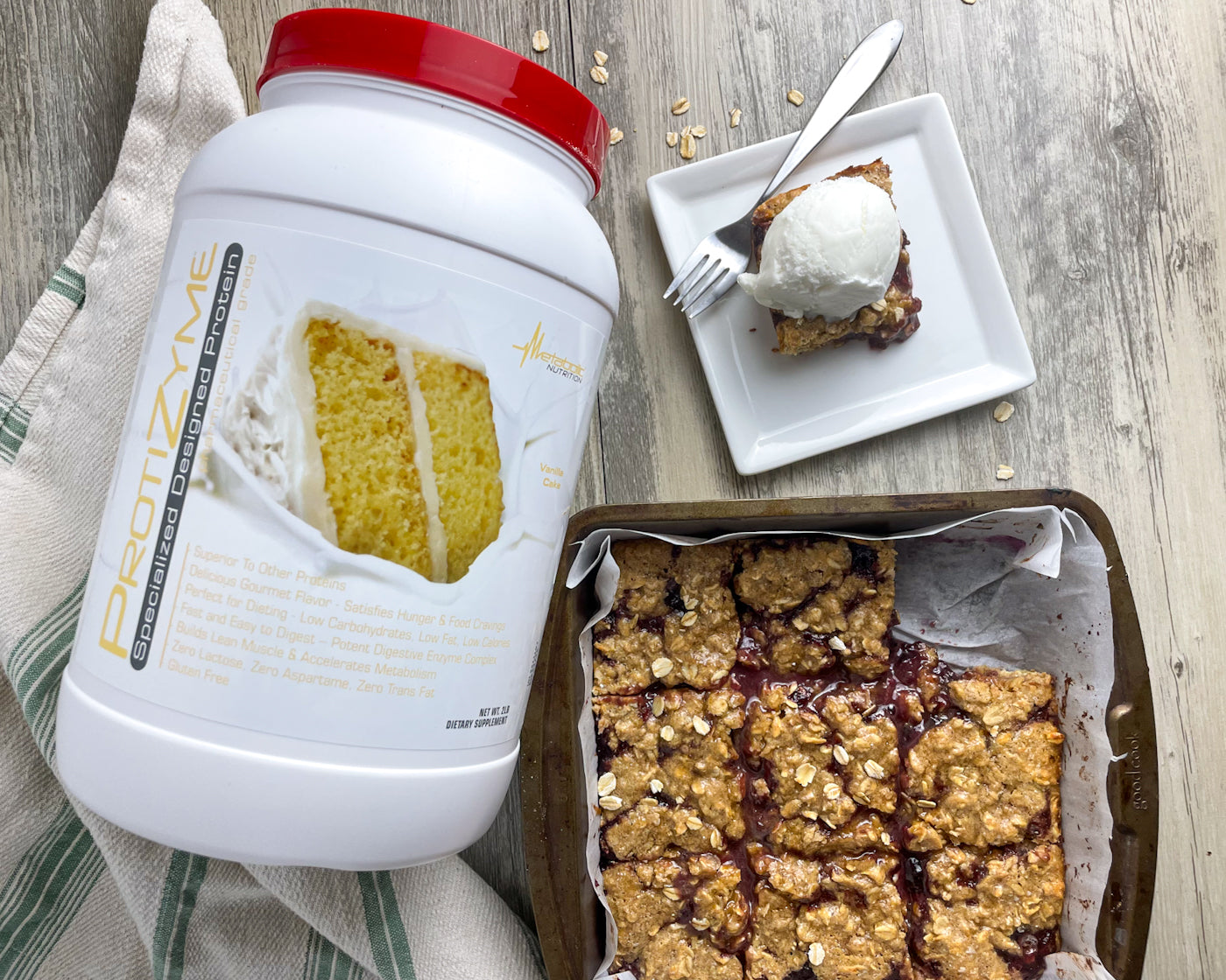 Protein Cherry Crisp