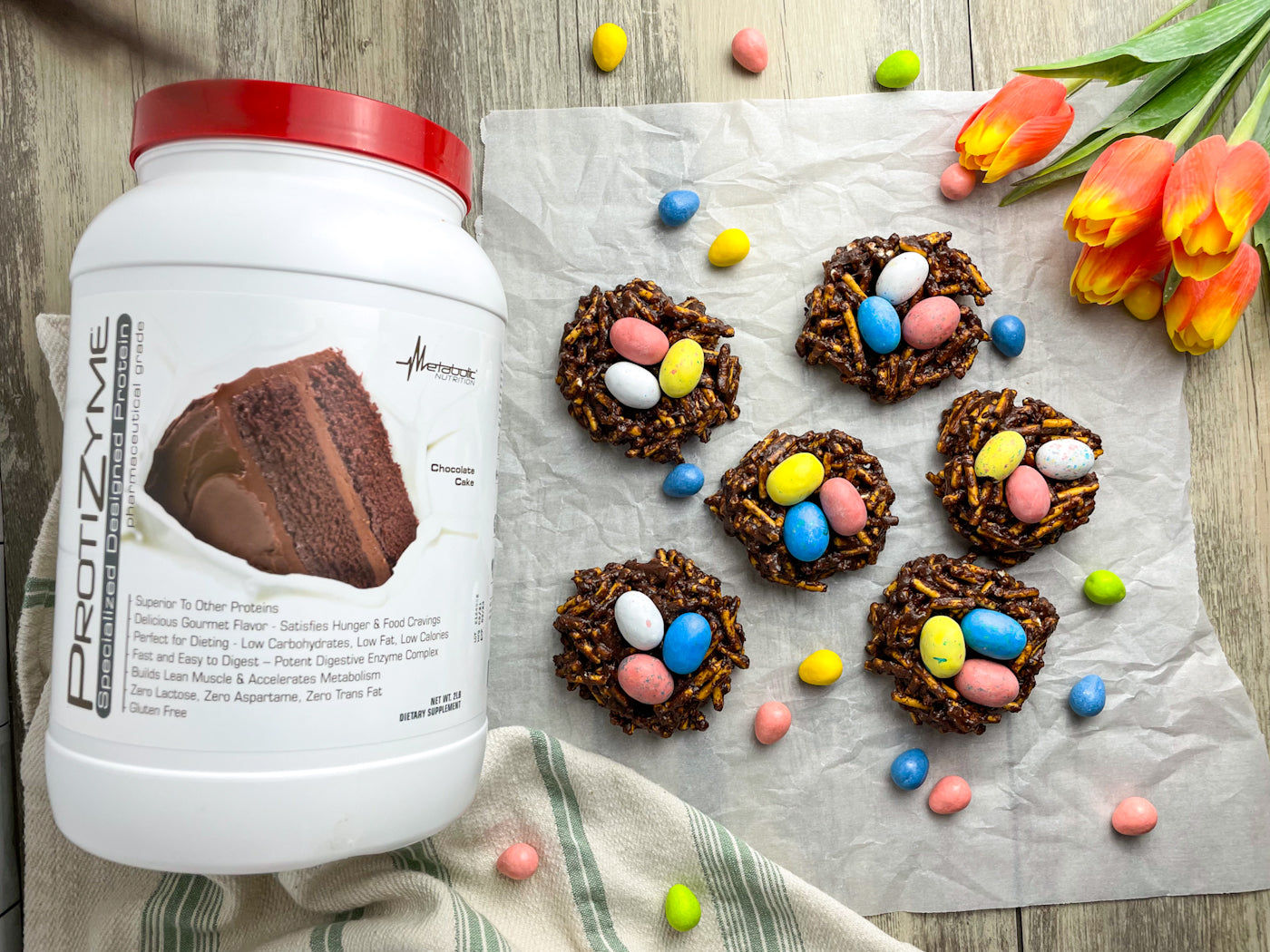 Protein Easter Egg Nests
