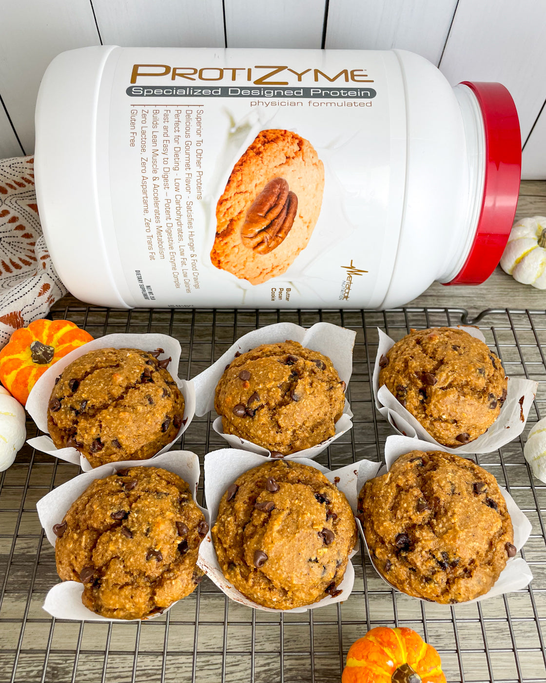 Pumpkin Chip Protein Muffins