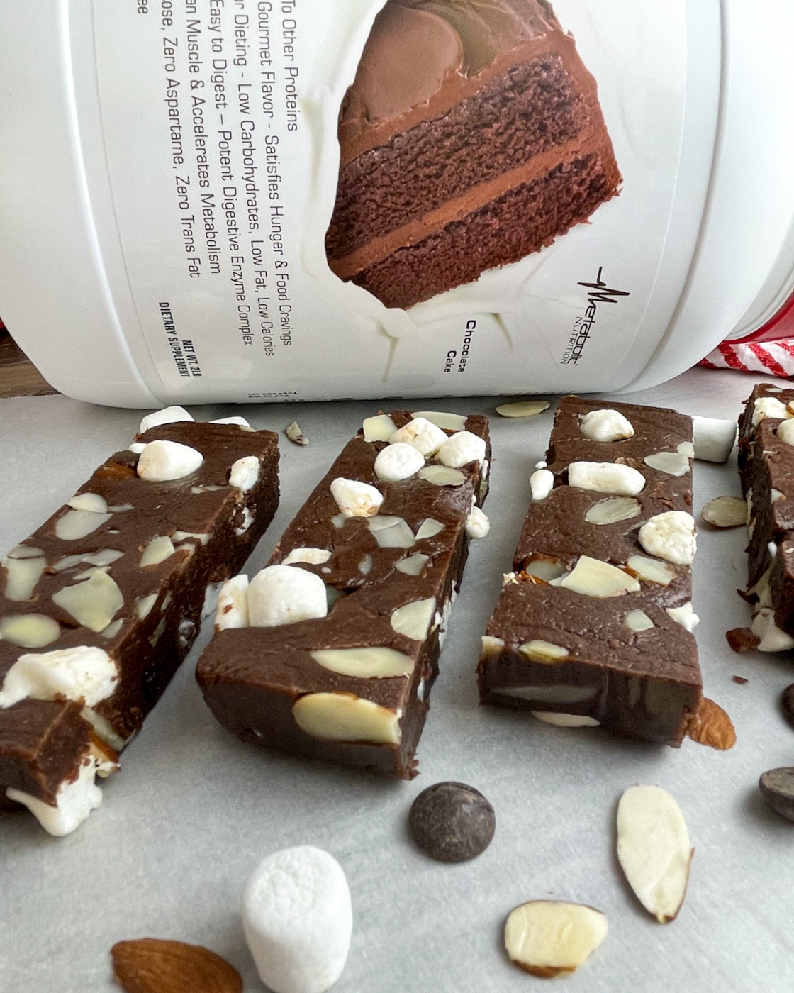 Rocky Road Protein Bars