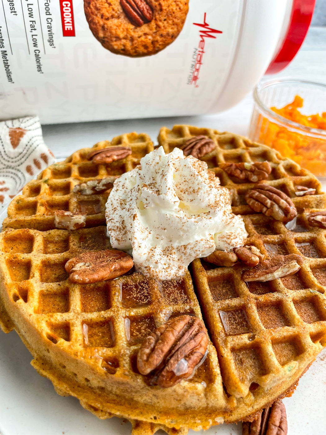 SWEET POTATO PROTEIN WAFFLES