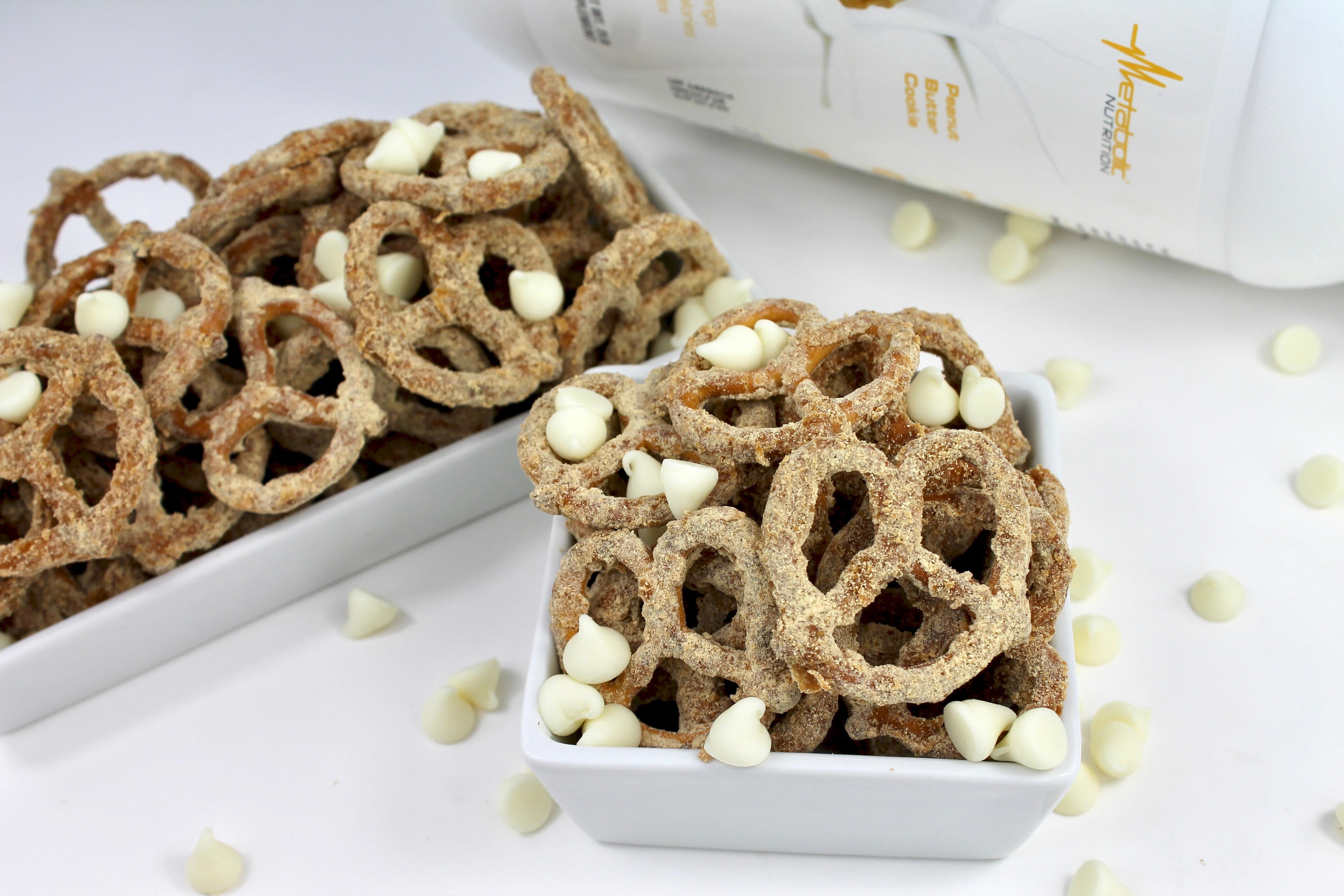 WHITE CHOCOLATE PEANUT BUTTER PRETZELS