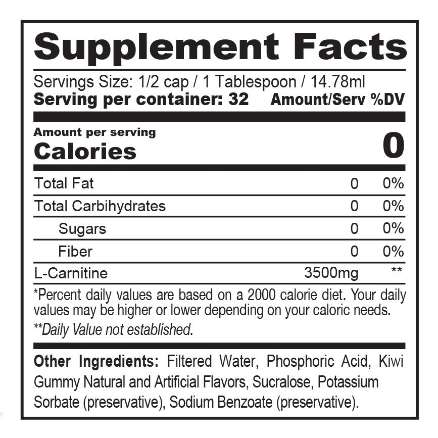 L Carnitine 3500 Metabolic Nutrition L Carnitine 3500 Metabolic Nutrition